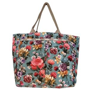 LeSportsac Floral Zippered Tote With Pouch
